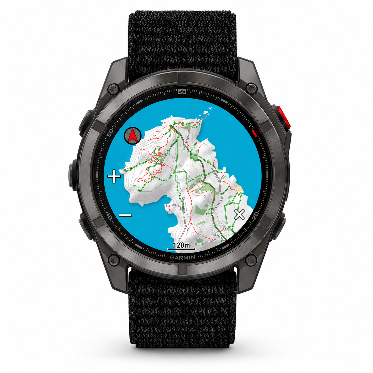 Mapa topográfico Bikespot en Garmin Fenix