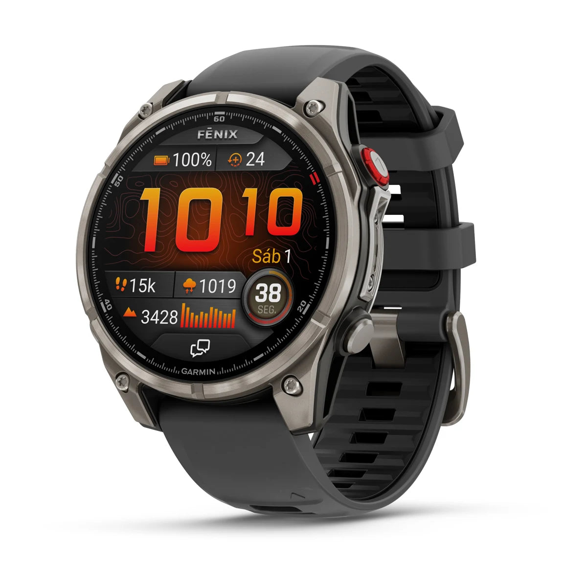 Garmin fēnix 8 Pro AMOLED Zafiro Titanio negro/gris