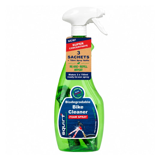 Squirt Limpiador de Bicicletas biodegradable 750 ml con 3 dosis concentradas