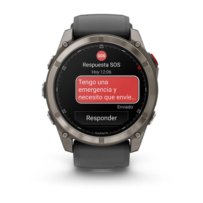 Garmin fēnix 8 Pro AMOLED Zafiro Titanio negro/gris