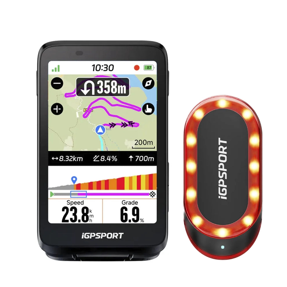 Kit iGPSPORT BiNavi + Radar SR MINI