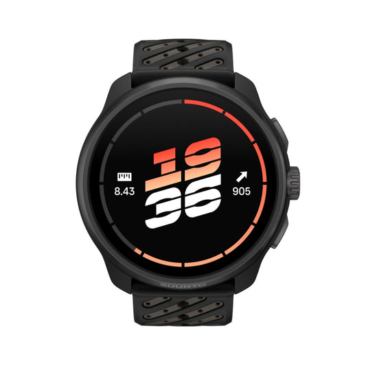 Suunto Race 3S Titanium Black, vista frontal con esfera