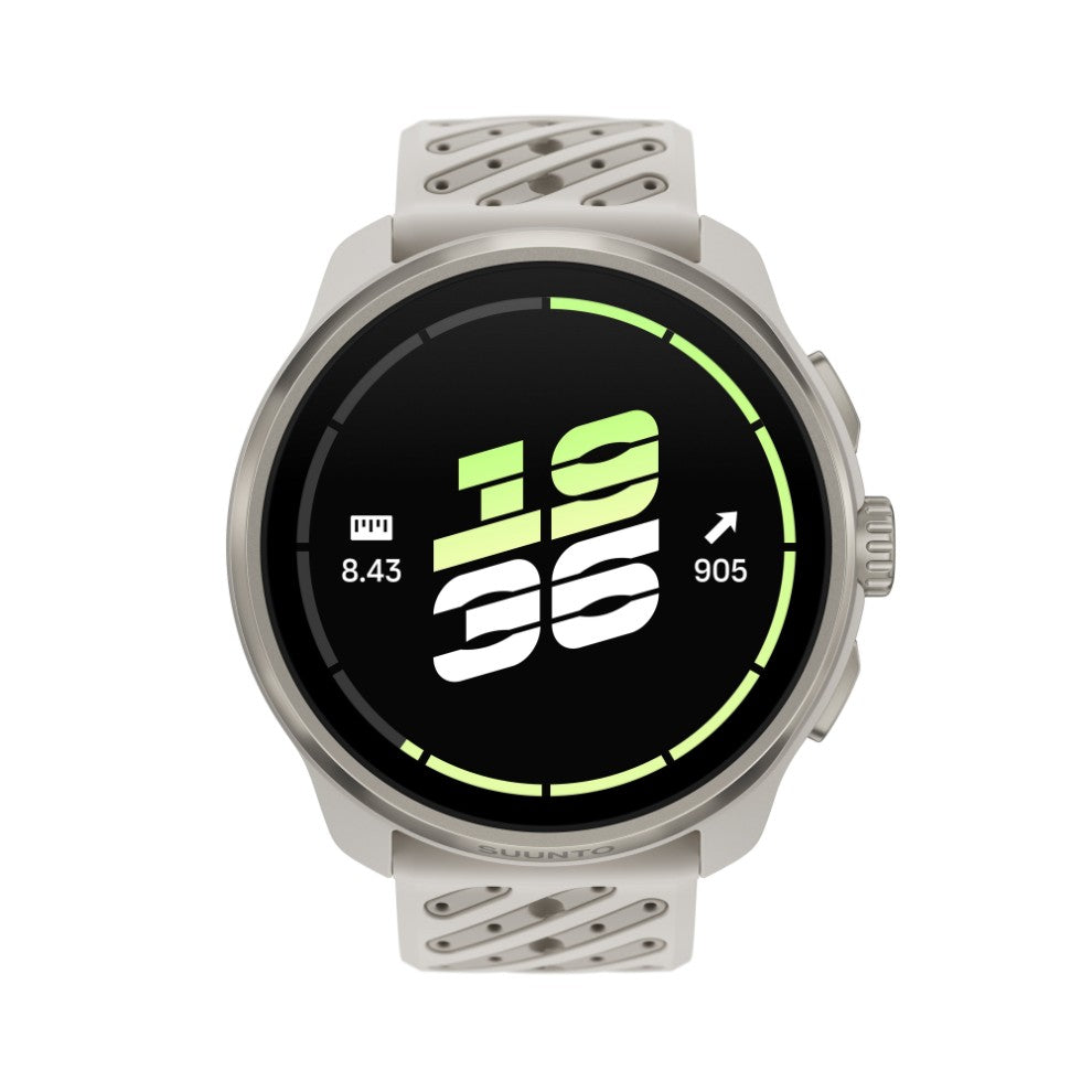 Suunto Race 3S Titanium Feather, vista frontal con esfera