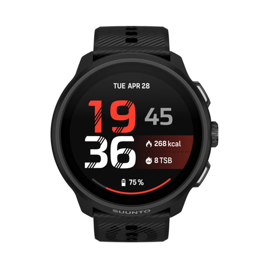 Suunto Run 2 All Black - reloj GPS running vista frontal
